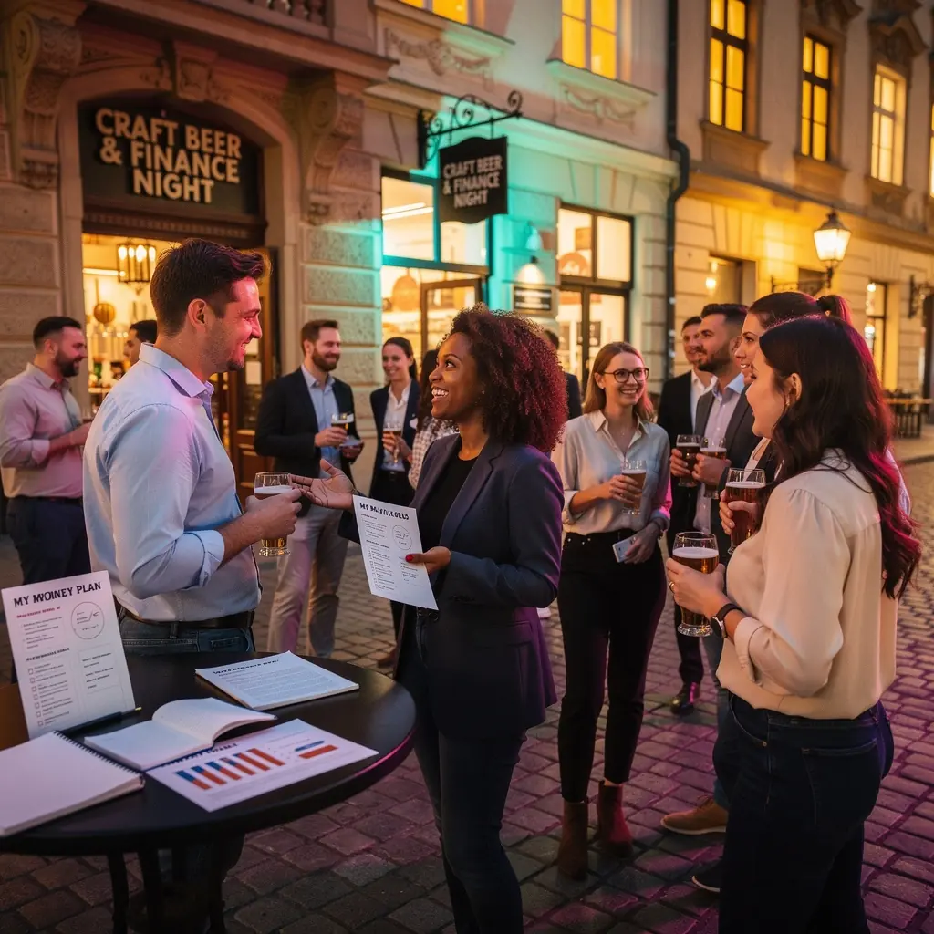 Fotografie knihovny plné knih o osobních financích a investicích.